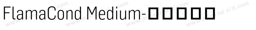 FlamaCond Medium字体转换